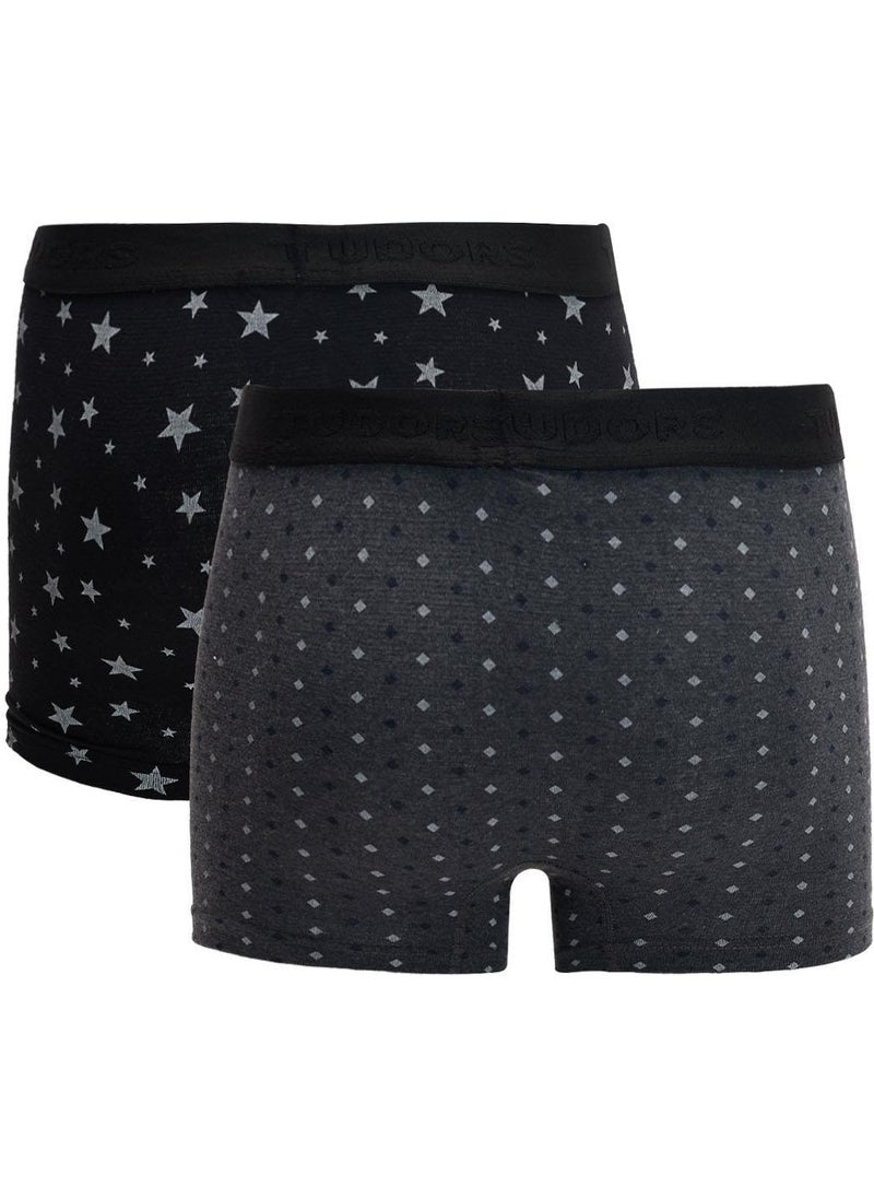 Men's 2-Pack Cotton Lycra Flexible Fabric Boxer