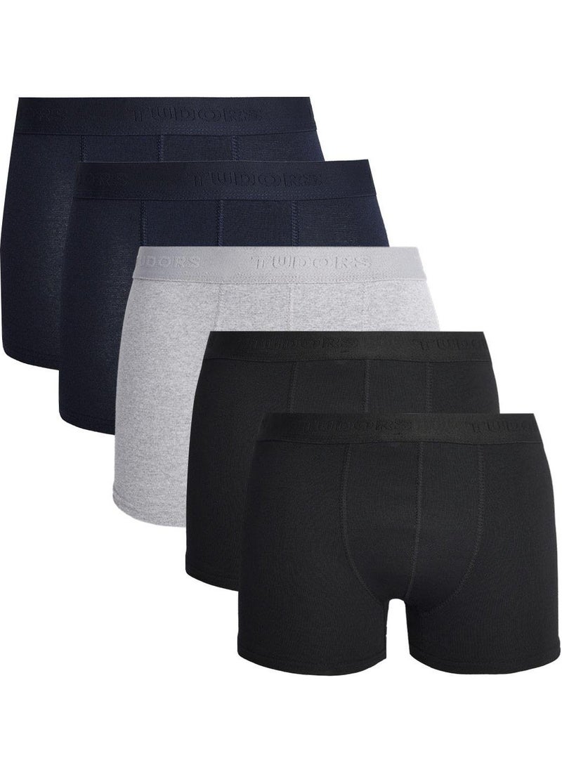 Men's 5-Pack Cotton Lycra Flexible Fabric Boxer