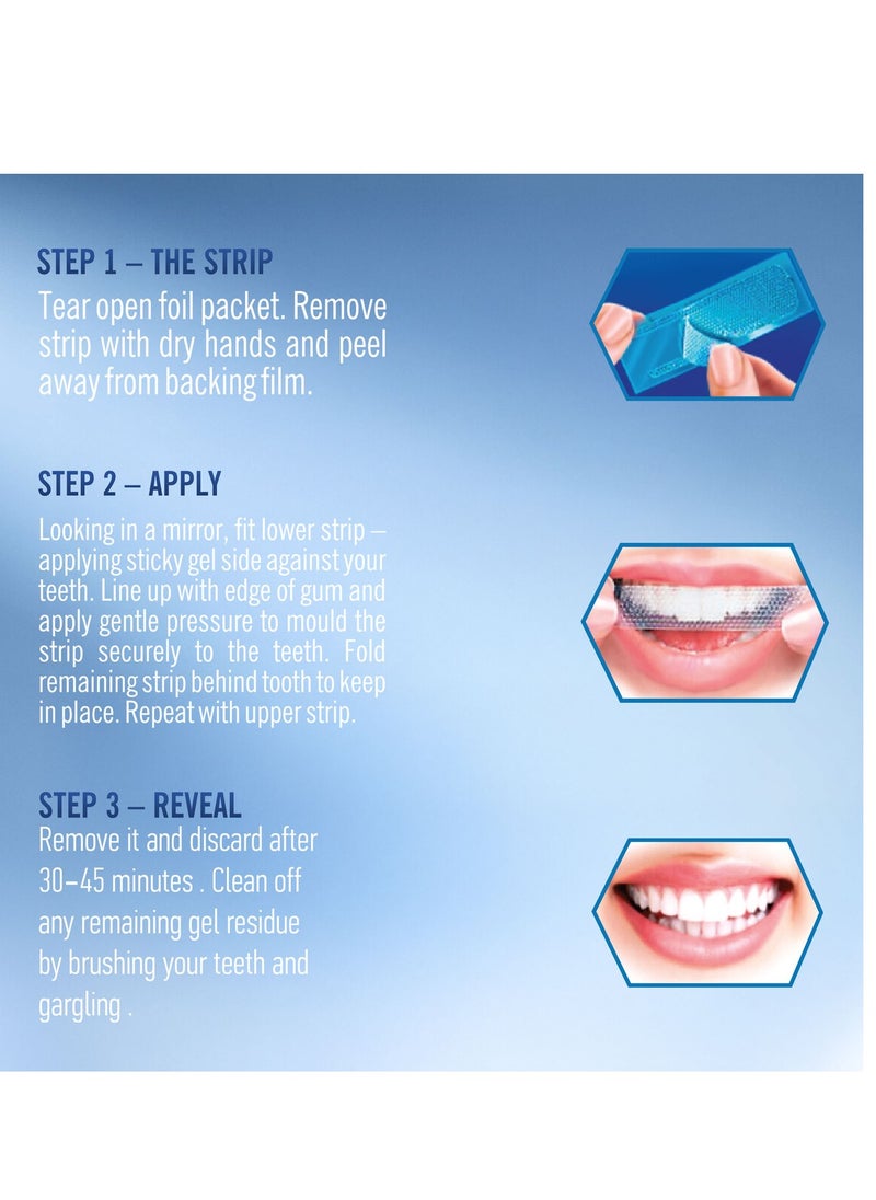 ORAL WHITE Professional Whitening Strips, 10 Treatment