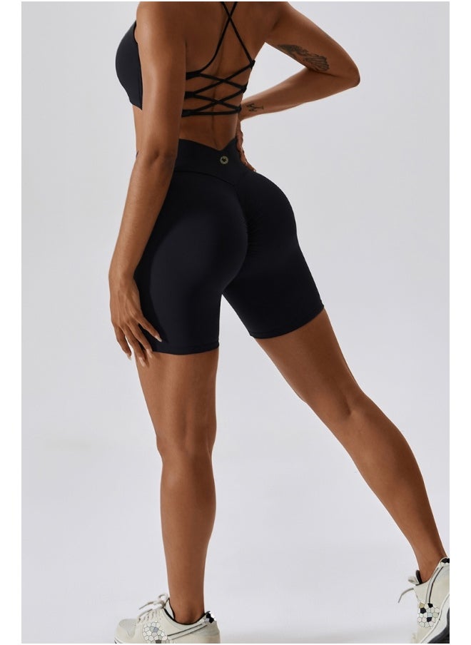 Womens Striped Back Sports Bra - Padded Low Impact Workout Yoga Bra with Removable Built in Bra