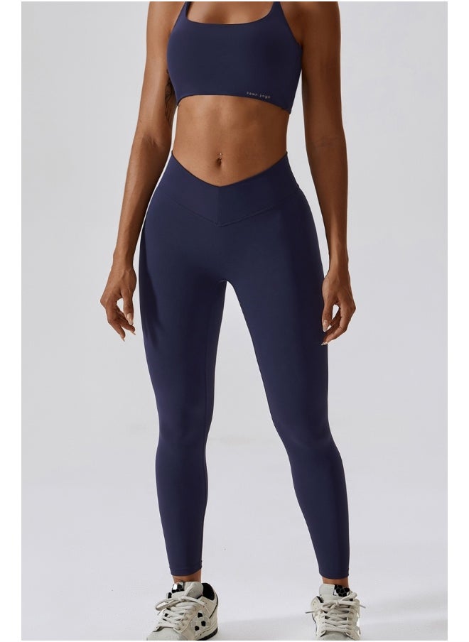 Womens Striped Back Sports Bra - Padded Low Impact Workout Yoga Bra with Removable Built in Bra