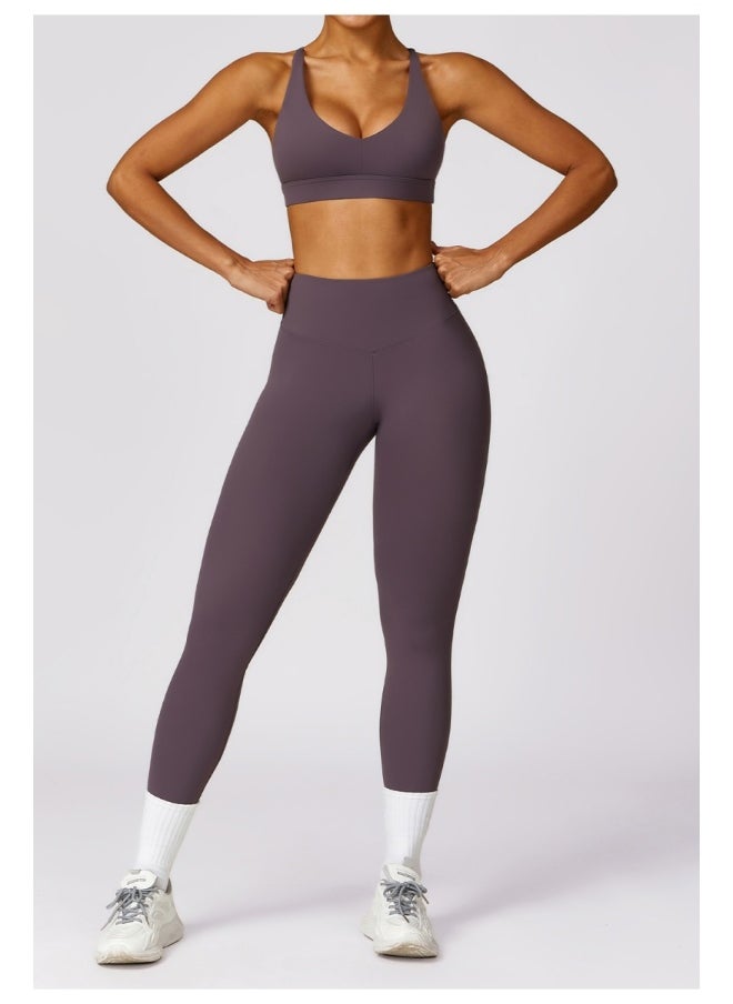 Womens Striped Back Sports Bra - Padded Low Impact Workout Yoga Bra with Removable Built in Bra