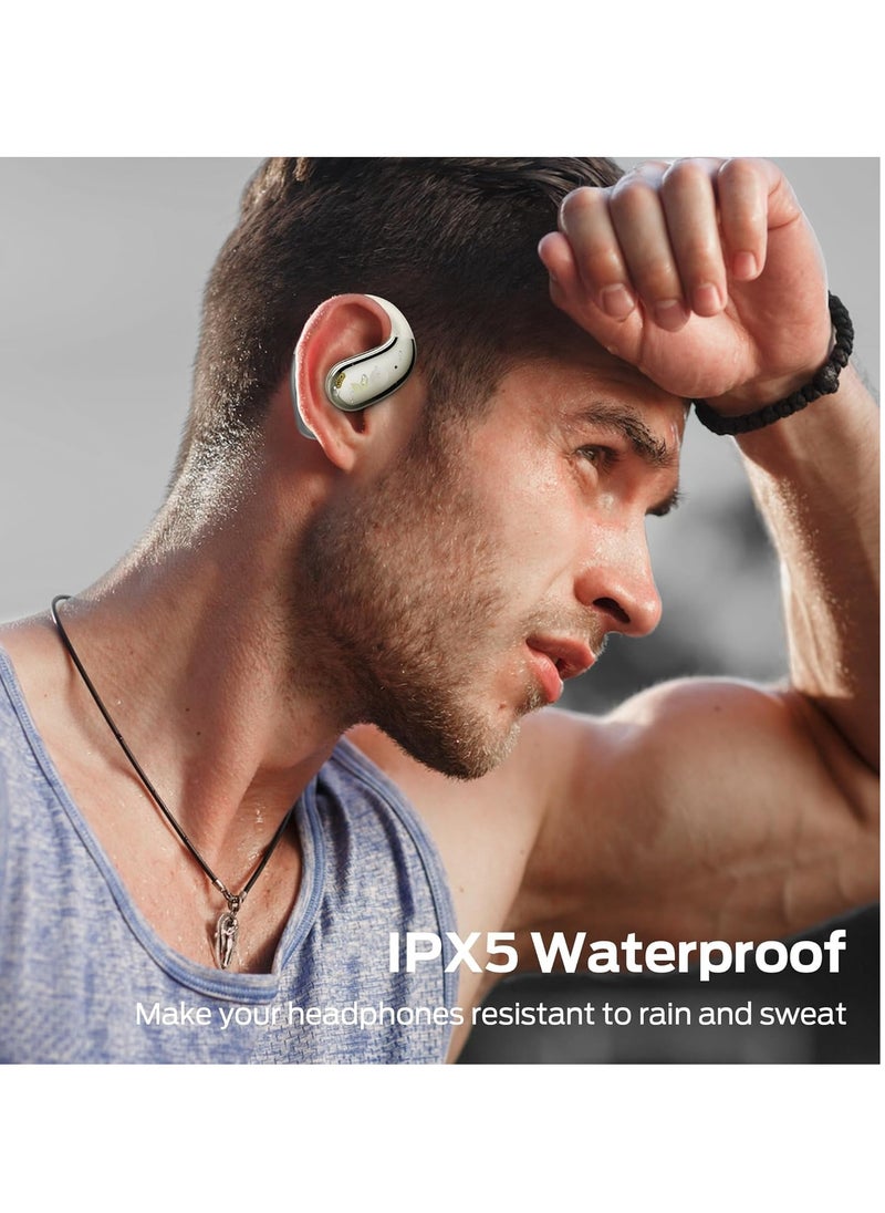 Monster Open Ear AC360, Wireless Bluetooth Rotary Earphone, with Lanyard, Upgraded Bluetooth 5.4, Touch Control, 24h Long Battery Life, IPX5 Waterproof, Long Wear Comfortable and Not Tired