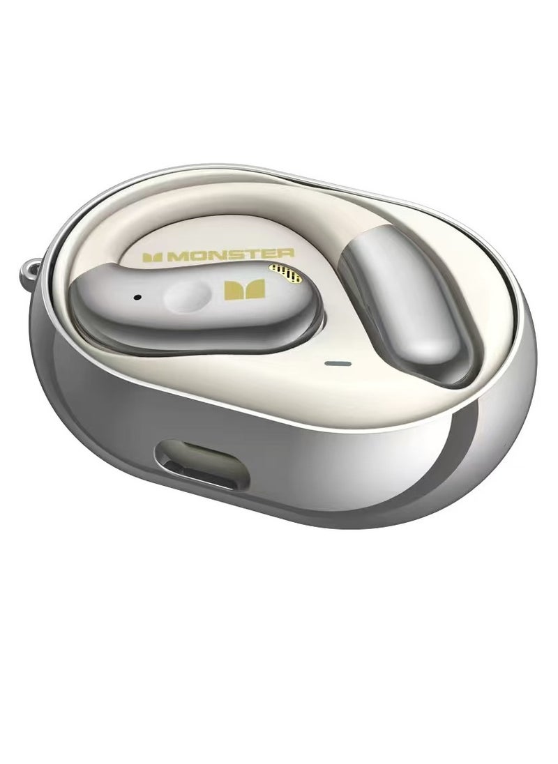 Monster Open Ear AC360, Wireless Bluetooth Rotary Earphone, with Lanyard, Upgraded Bluetooth 5.4, Touch Control, 24h Long Battery Life, IPX5 Waterproof, Long Wear Comfortable and Not Tired