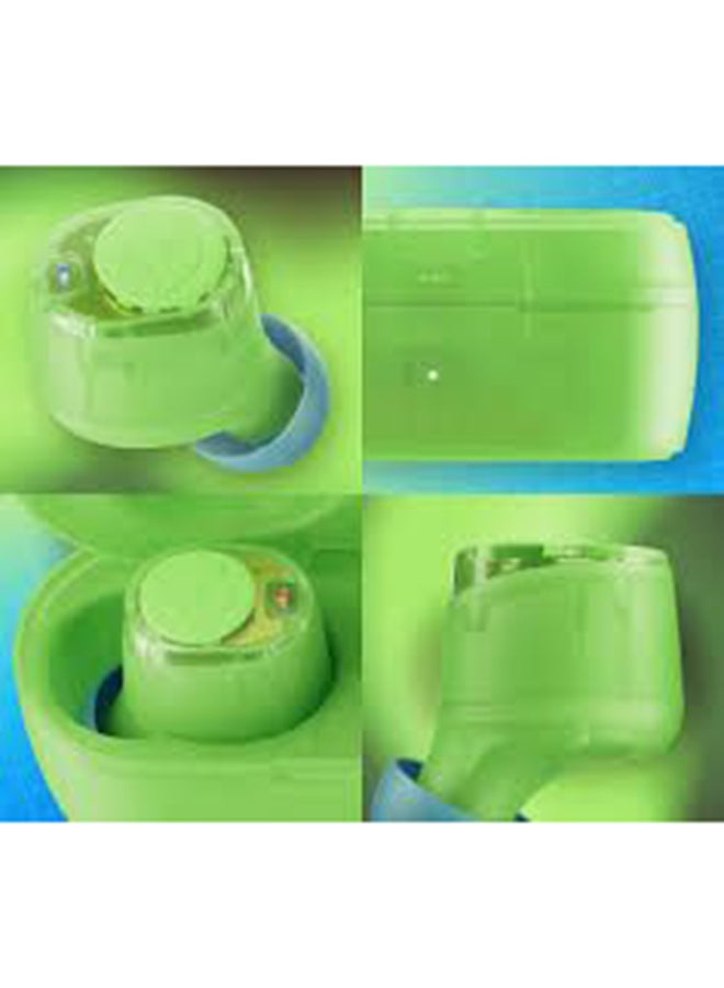 Jib True Wireless In-Ear Earbuds With Charging Case Transparency - Limited Edition Clear Green/Blue