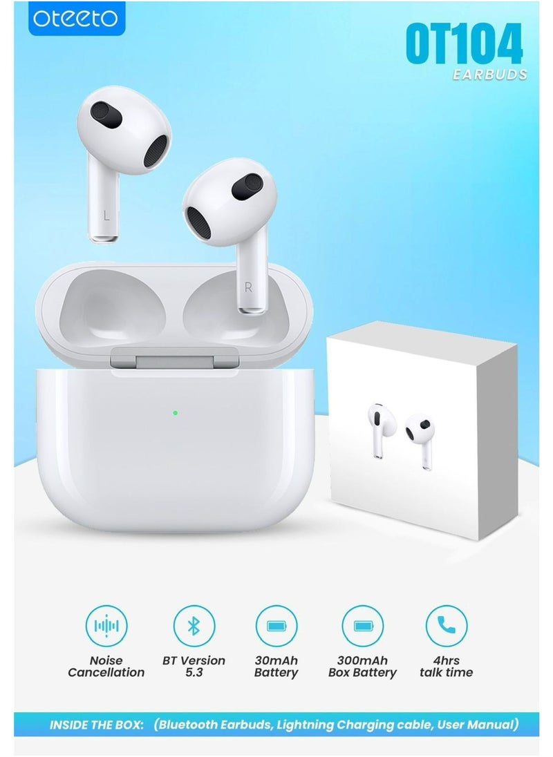 OT104 Bluetooth Earbuds Bluetooth Version 5.3 Supports Android & iOS