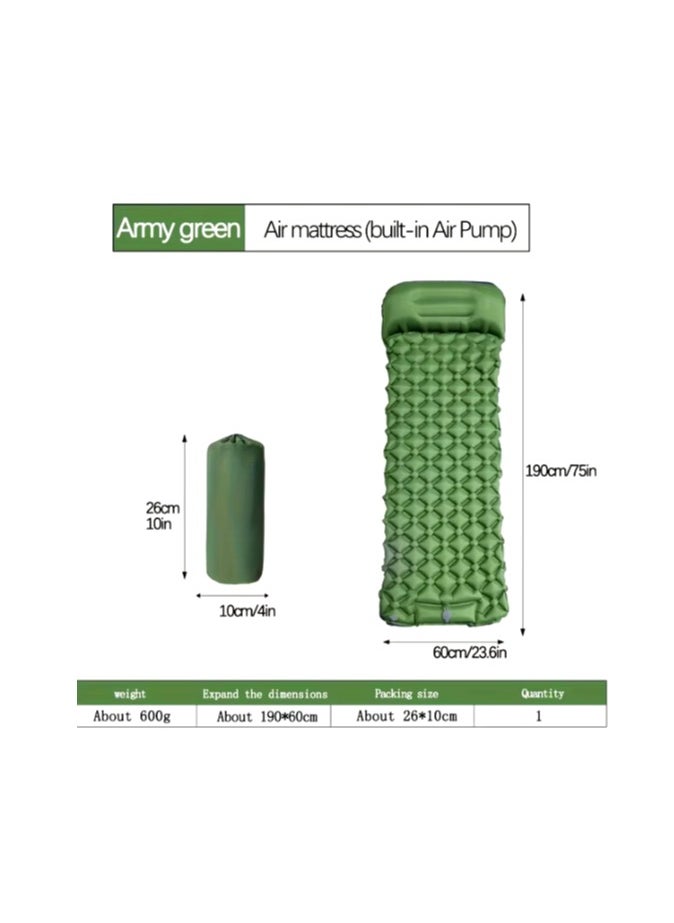 sleeping air mattress Green Color