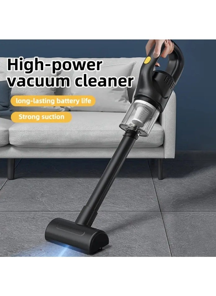 Wireless Handheld Vacuum Cleaner, High-Suction Cyclone Design, USB Rechargeable, for Home, Car, Office Use, Electronic Parts Included, 1800mAh Lithium Battery, 36V Max Voltage