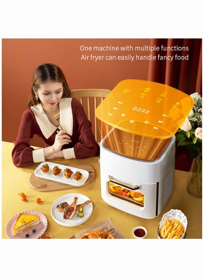 Household Electric Oven Baking Machine Multi-function 15L Large Capacity Perspective Air Fryer