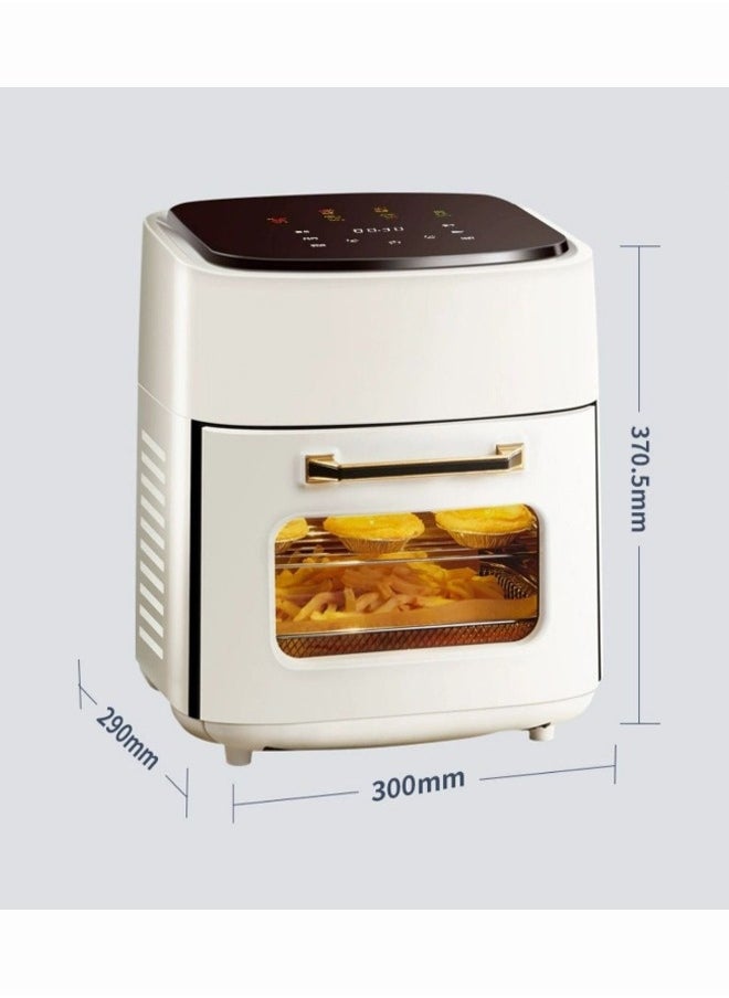 Household Electric Oven Baking Machine Multi-function 15L Large Capacity Perspective Air Fryer