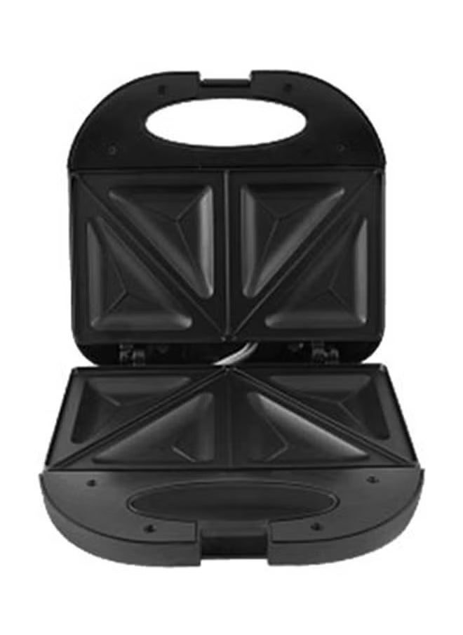 2-Slice Sandwich Maker Toaster, 750W, Non-Stick Coating, Overheat Protection, Ideal for Toast & Sandwiches, Black