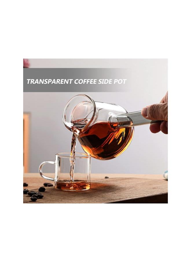 1Pc Glass Turkish Coffee Pot Household Transparent Turkish Coffee Maker Thick Milk Warmer Pot Greek Arabic Coffee Maker Pot for Espresso Chocolate Butter Milk