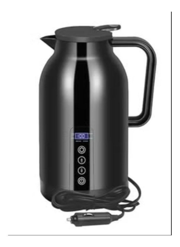 DLC Car Electric Kettle with 1.3 Litre Capacity, DLC-2254 - Black