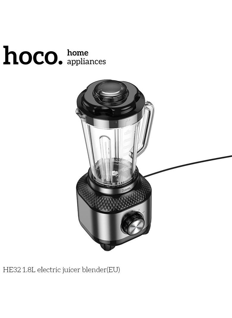 Hoco HE32 Electric Juicer Blender, 600W, 1.8L Tank Capacity