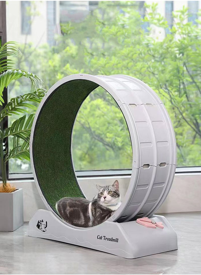 Portable Lightweight Cat Treadmill Cat Exercise Wheel for Fitness and Health Foldable Cat Running Wheel for Indoor Cats Suits for Most Cats