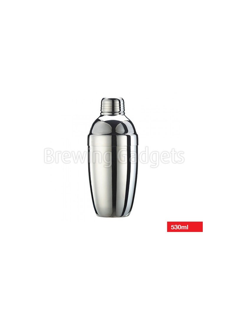 Stainless Steel Cocktail Shaker, 530ml