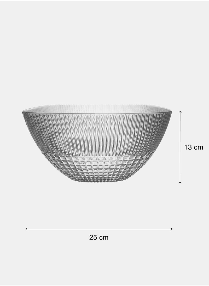 Salad Bowl Clear 25cm, Baci Milano CHIC & ZEN