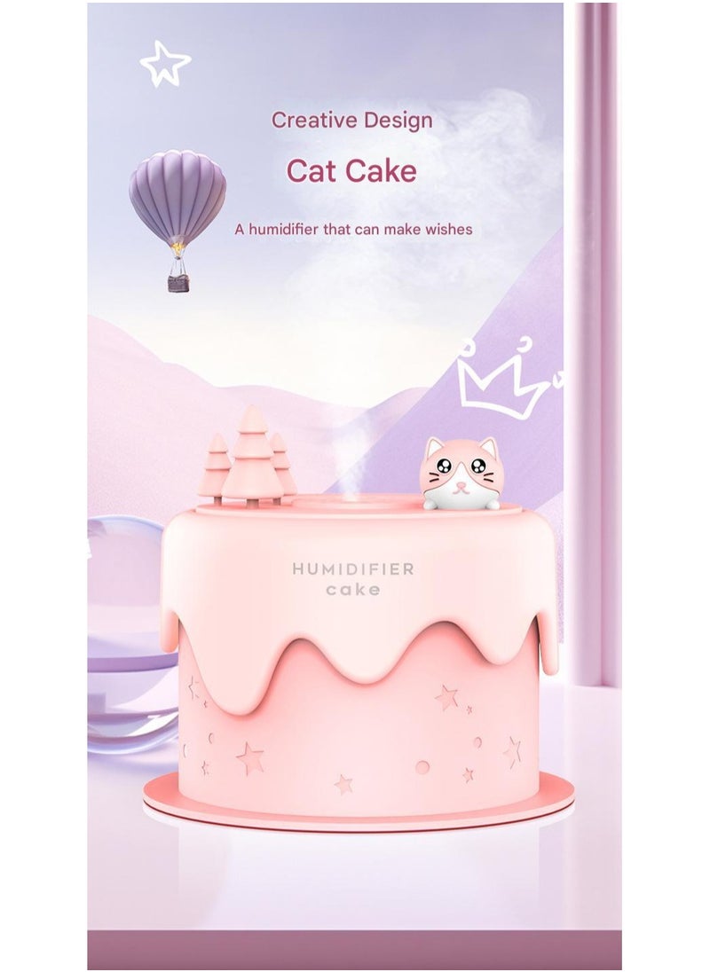 Cute Mini Cake Humidifier USB Nightlight Desktop Home spray Humidifier