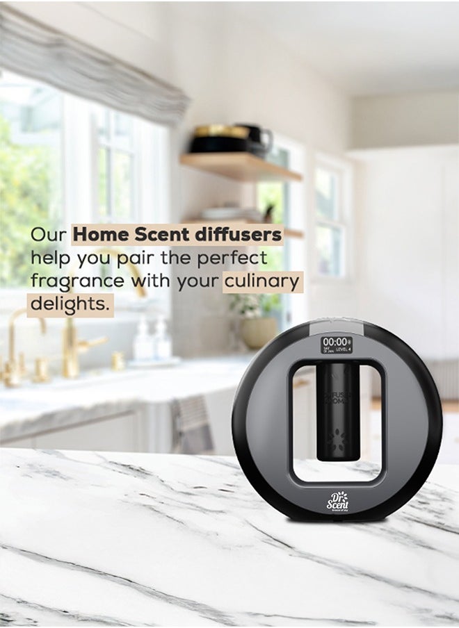 Dr Scent Breeze of Joy Home Scent Diffuser Machine Infused with Intelligent Aromatherapy, Enhanced by Seamless Mobile App Connectivity - Your Gateway to Personalized Fragrance Symphony and Wellness Bliss (BLACK)