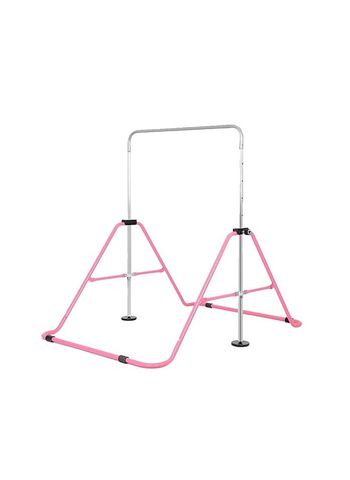 Folding Horizontal Bar Children's Gymnastics Horizontal Bar Children's Training Stretching Equipment Adjustable Height Suitable for Children