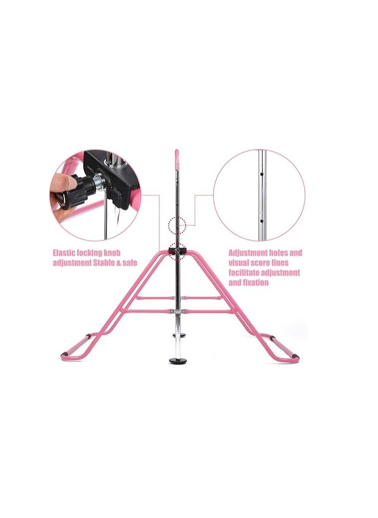 Folding Horizontal Bar Children's Gymnastics Horizontal Bar Children's Training Stretching Equipment Adjustable Height Suitable for Children