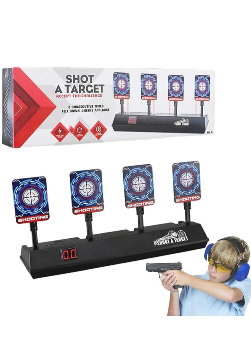 Digital Targets Targets For Practice - 4 Targets For Practice, Electronics Target Auto Reset, Digital Scoring Target Toys With Light and Sound