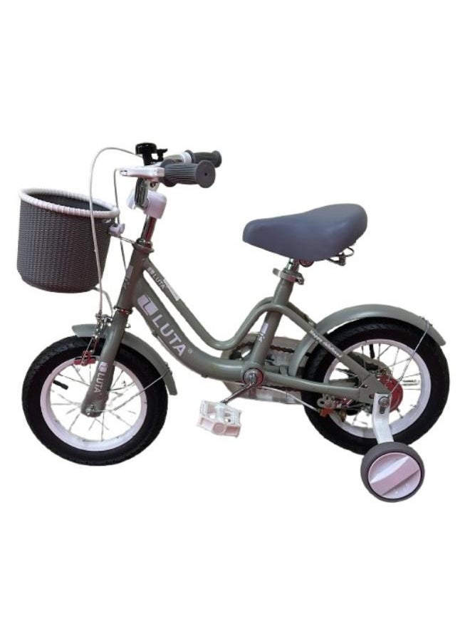 Luta Happy Childhood Bicycle - Gray, 12 Inch