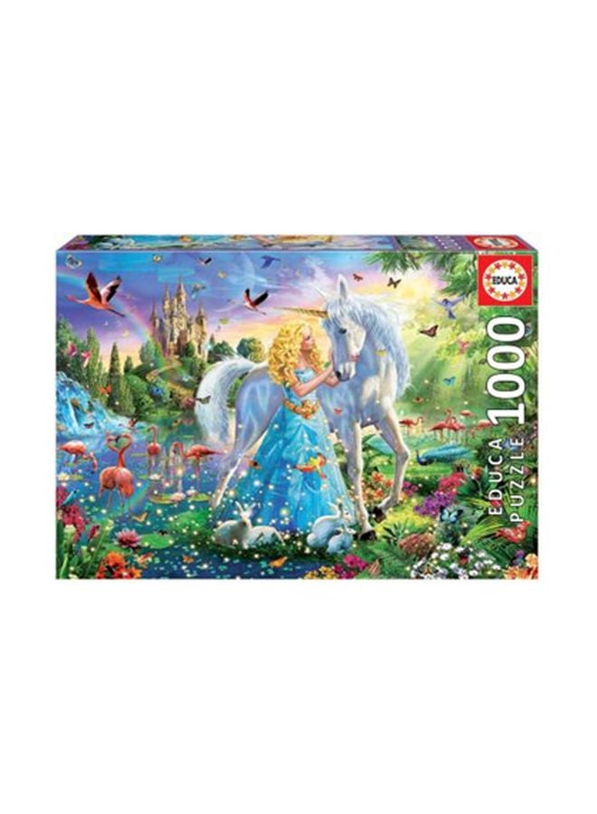 1000-Piece The Princess And Unicorn Floor Puzzle Set 17654