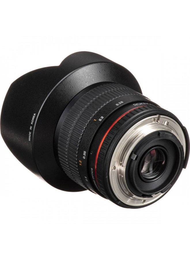 Rokinon 14mm f/2.8 IF ED UMC Ultra Wide Angle Fixed Lens w/ Built-in AE Chip for Nikon