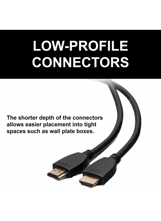 C2G 40304 4K 60Hz High-Speed HDMI Cable With Ethernet, 6.56 Feet (2 Meters), Black
