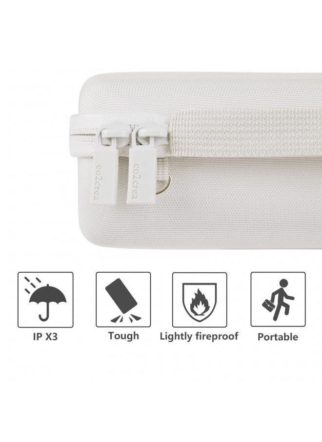 co2CREA Hard Travel Case Replacement for Bose SoundLink Flex Bluetooth Portable Speaker (White Case)