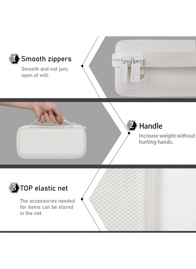 co2CREA Hard Travel Case Replacement for Bose SoundLink Flex Bluetooth Portable Speaker (White Case)