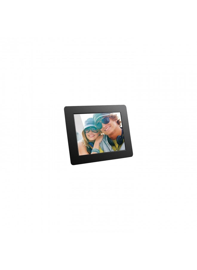 Aluratek 8 Inch LCD Digital Photo Frame with Auto Slideshow Using USB SD/SDHC (ADPF08SF) - Black