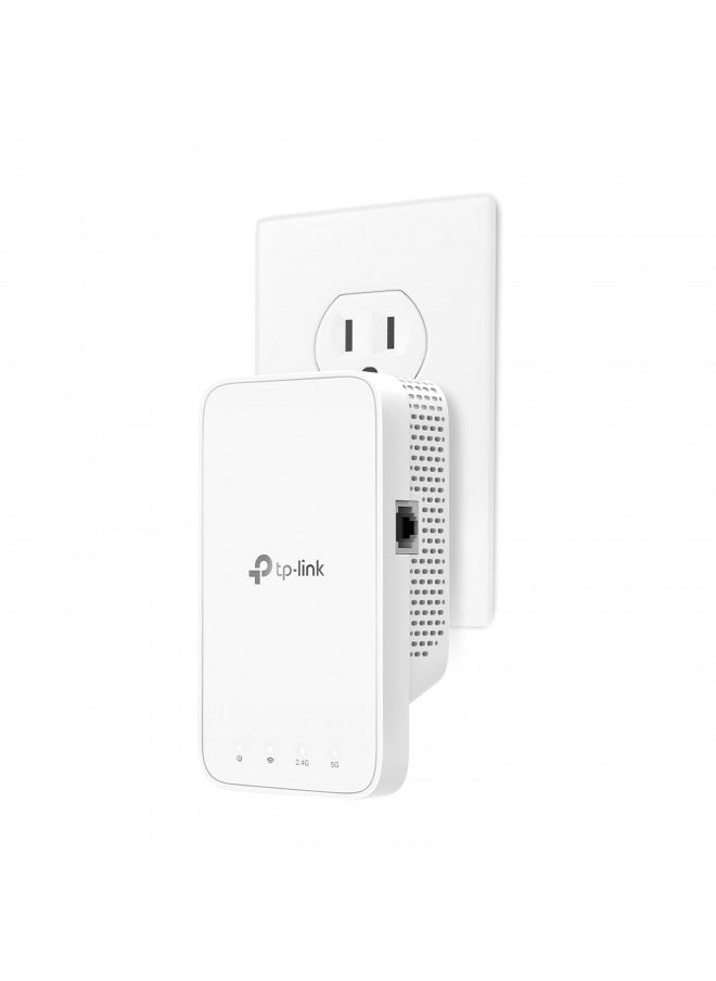 TP-Link AC1200 WiFi Range Extender (RE330), Covers Up to 1500 Sq.ft and 25 Devices, Dual Band Wireless Signal Booster, Internet Repeater, 1 Ethernet Port, White