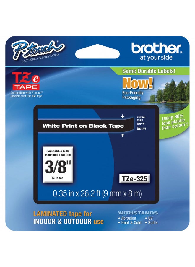 Brother Genuine P-Touch TZE-325 Tape, 3/8