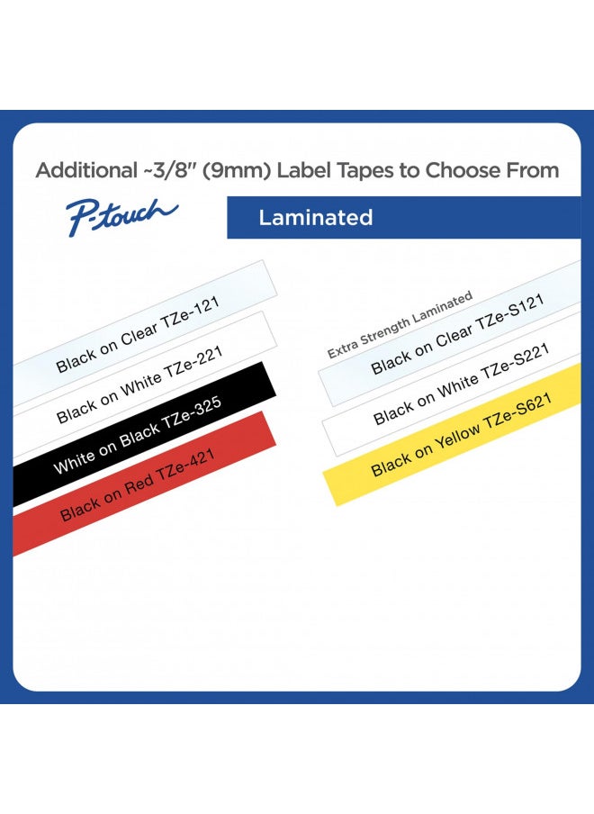 Brother Genuine P-Touch TZE-325 Tape, 3/8