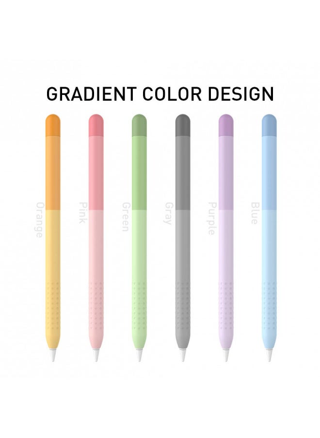Delidigi Gradient Color Case Cover for Apple Pencil 1st Gen, Silicone Apple Pencil Case Sleeve Protective Cover Accessories for Apple Pencil 1st Generation (Gradient Green)