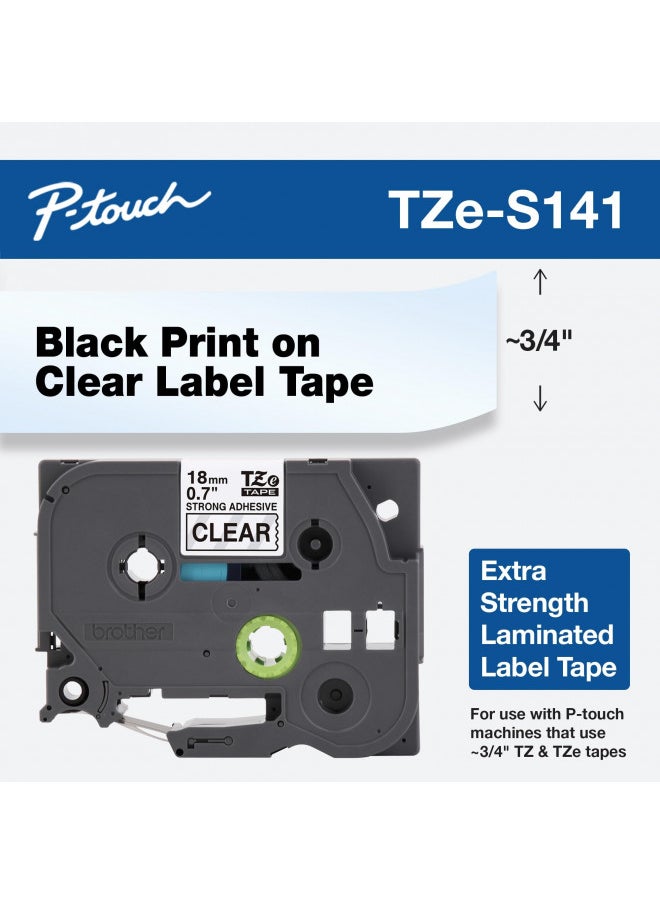 Brother Genuine P-Touch TZE-S141 Tape, 3/4