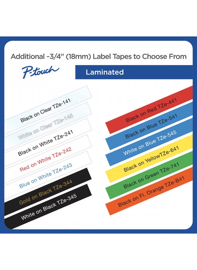 Brother Genuine P-Touch TZE-641 Tape, 3/4