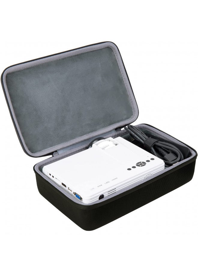 co2CREA Hard Case Replacement for AuKing Projector 2023 Upgraded Mini Projector 7500 lumens Multimedia Home Theater Video Projector