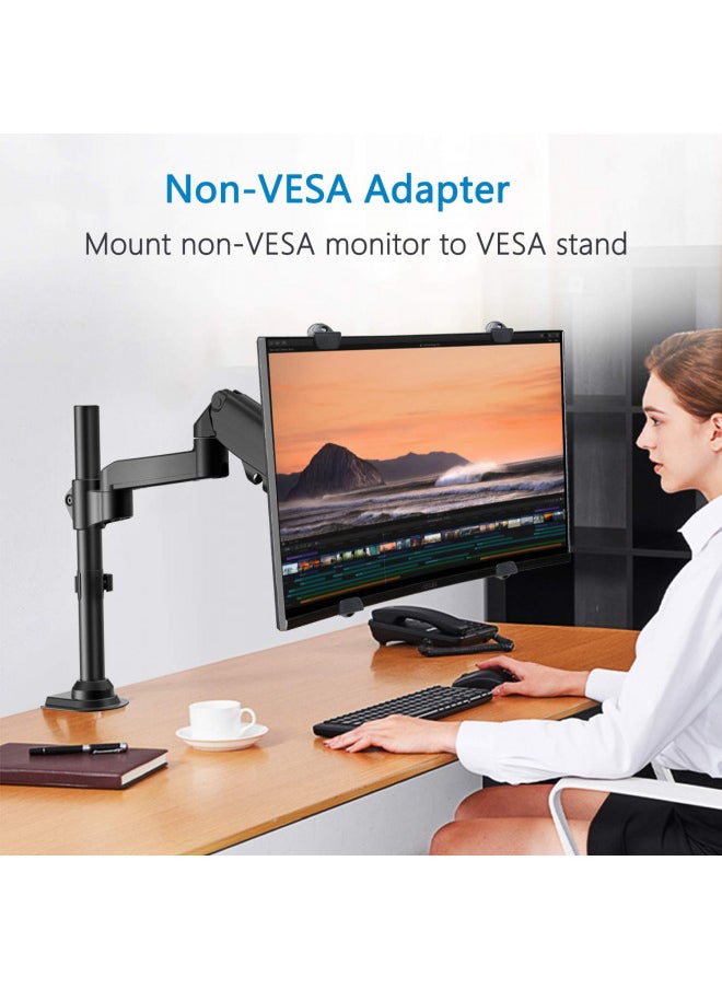 HUANUO Universal VESA Mount Adapter Kit, Non-VESA Adapter for 17 to 27 Inch Monitor Screens to 75x75 VESA Mount