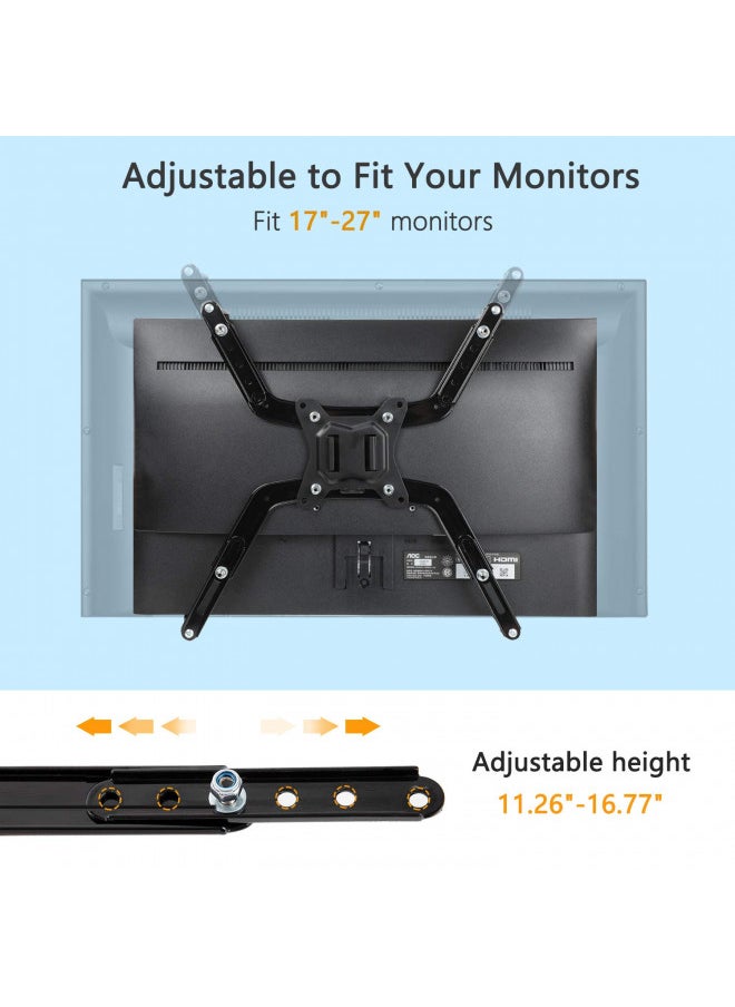 HUANUO Universal VESA Mount Adapter Kit, Non-VESA Adapter for 17 to 27 Inch Monitor Screens to 75x75 VESA Mount