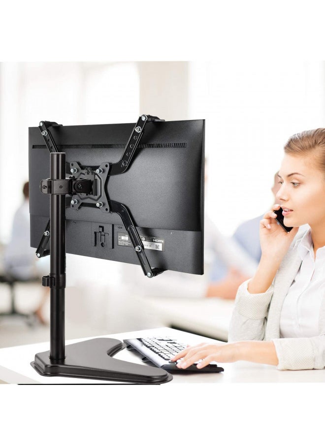 HUANUO Universal VESA Mount Adapter Kit, Non-VESA Adapter for 17 to 27 Inch Monitor Screens to 75x75 VESA Mount