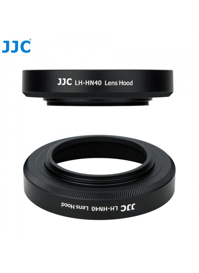 Fotasy JJC Dedicated Black Screw-in Lens Hood Shade for Nikon NIKKOR Z DX 16-50mm f/3.5-6.3 VR, Replace HN-40 Lense Hood, Compatible with 46mm Cap,LH-HN40P