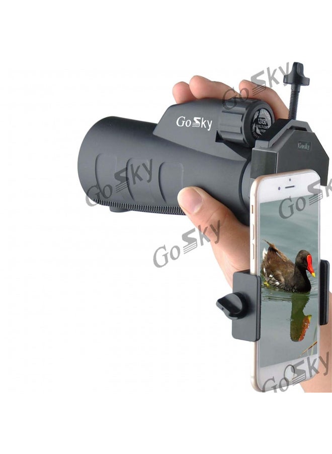 GOSKY Smartphone Adapter Mount Regular Size - Compatible with Binoculars, Monoculars, Spotting Scopes, Telescope, Microscopes - Fits almost all Smartphones on the Market - Record Nature and The World