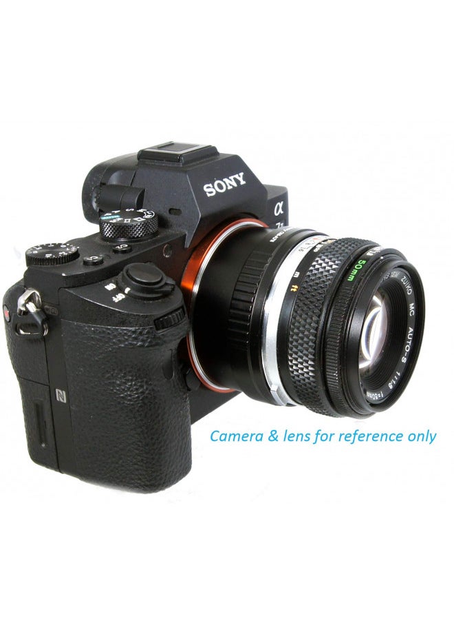 Fotasy Olympus OM Lens to E Mount Adapter, OM FE Adapter, OM Adapter FE-Mount, Compatible with Sony a7 a7R a7s II III IV a9 a7c Alpha 1 a6600 a6500 a6400 a6300 a6100 a6000 a5100 a5000 ZV-E10