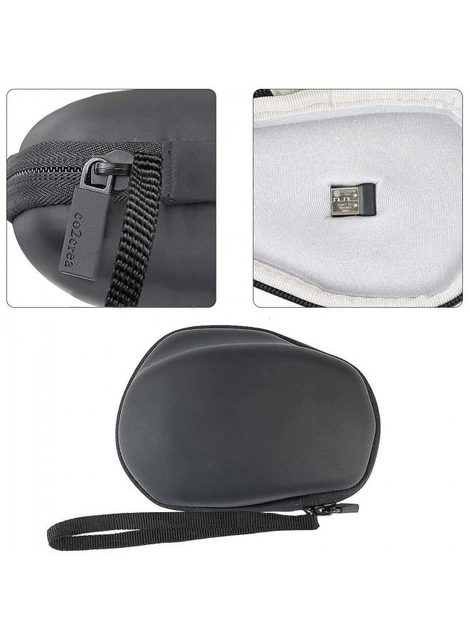 co2CREA Hard Travel Case Replacement for Logitech MX Master 3 / Master 2S Advanced Wireless Mouse (Black Case + Inside White)
