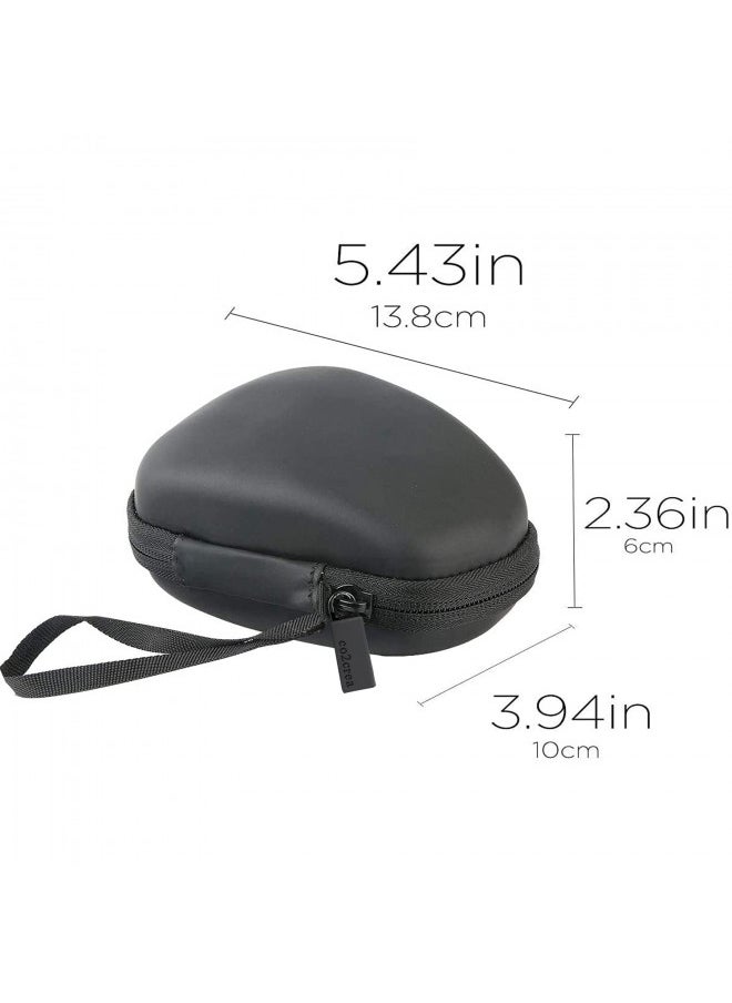 co2CREA Hard Travel Case Replacement for Logitech MX Master 3 / Master 2S Advanced Wireless Mouse (Black Case + Inside White)