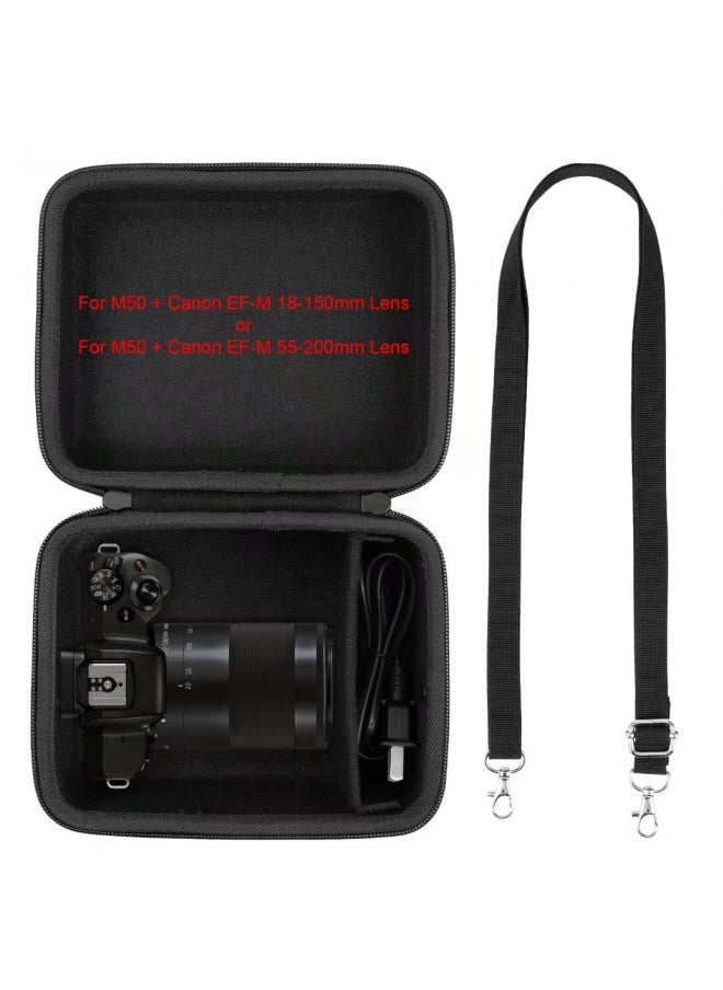 co2CREA Hard Case Replacement for Canon EOS M50 Mark II/Canon EOS M50 Mirrorless Camera Vlogging Camera Kit