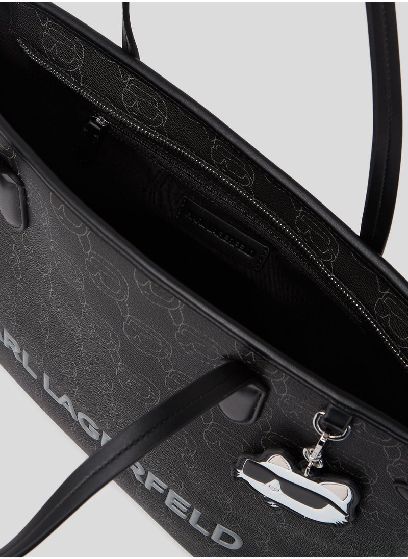 Karl Lagerfeld Paris Ikon Monogram Large Tote Bag
